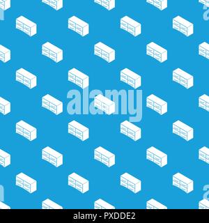 Chest of drawers pattern vector seamless blue Stock Vector