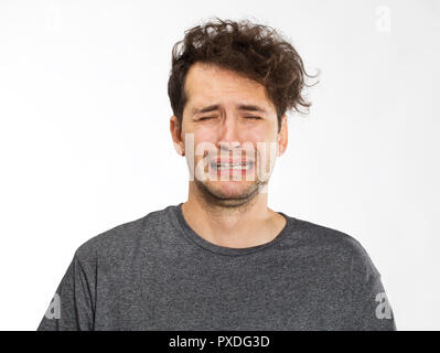 Portrait of an angry young man Stock Photo