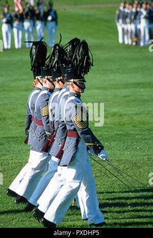 Formal Cadet Parade at the United States Military Academy, West Point, New York Stock Photo