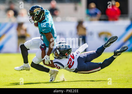 Jacksonville Jaguars wide receiver Jacob Harris (83) during the national  anthem before an NFL pre-season football game against the Miami Dolphins,  Saturday, Aug. 26, 2023, in Jacksonville, Fla. The Jaguars defeated the