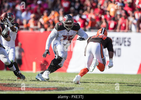 Cleveland Browns offensive tackle James Hudson III (66) walks back