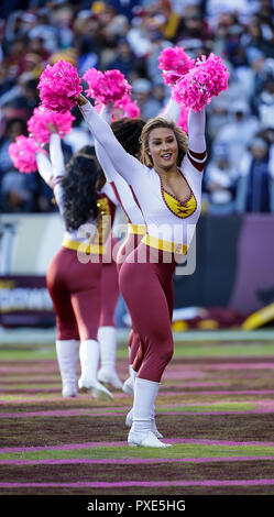 FedEx Field, Landover, Maryland, .Washington Redskins cheerleader