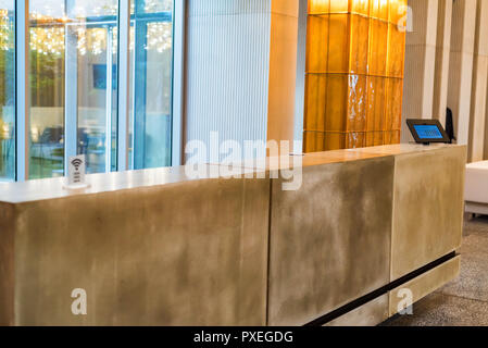 Interior of modern reception area in business building Stock Photo