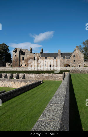 Aberlour Castle and Gardens, Fife, Scotland (near Edinburgh) Stock Photo