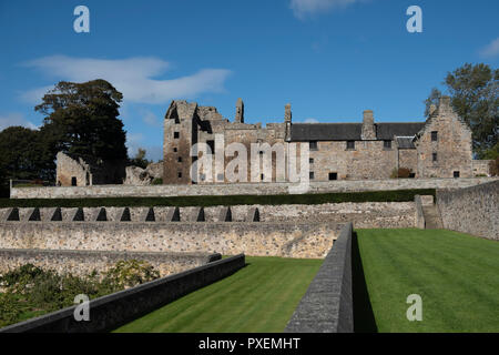 Aberlour Castle and Gardens, Fife, Scotland (near Edinburgh) Stock Photo