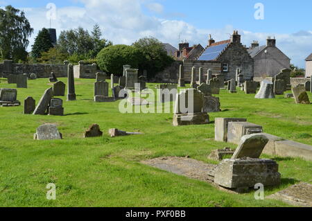 Cupar Old Parish Church, with early 15th century tower and spire of 1620 Stock Photo