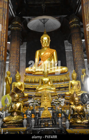 Buddha image in 'Wat Yai Suwannaram' Stock Photo