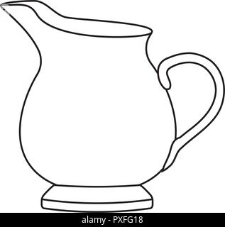 Milk jug Stock Vector