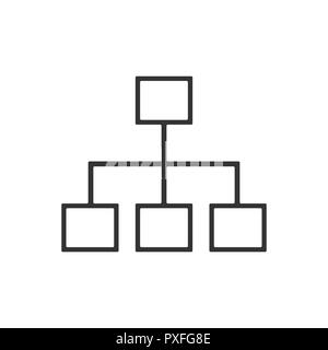 Chart line icon on a white background. Vector illustration Stock Vector