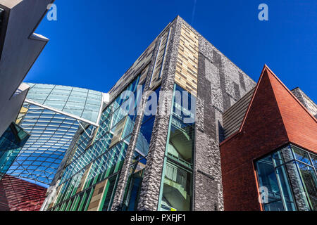 Architectural details of the Intu Watford Shopping Centre, recently refurbished, Watford, Hertfordshire, England, UK. Stock Photo