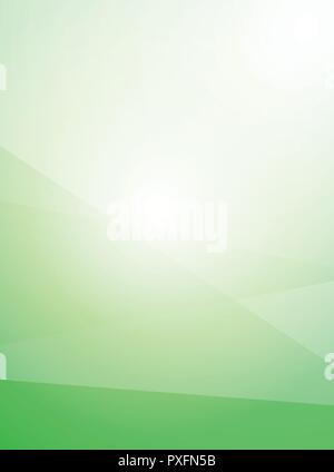 Vector Light Green Abstract Vertical Background - Nice illustration for Eco and Nature Presentation, Brochure Covers. Stock Vector