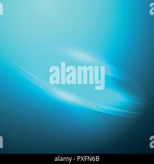 Blue Abstract Square Background with Light Bright Space. Vector Wallpaper with Bright Shiny Flowing Shapes. Stock Vector