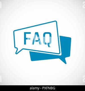 FAQ. Frequently Asked Question as Speech bubble Icon. Element of web icon for mobile concept and web apps. Vector illustration Stock Vector