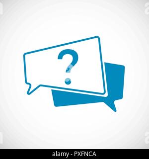 Question Mark Doodle. Question Mark as Speech Bubble Web Icon. Element of web icon for mobile concept and web apps. Vector illustration Stock Vector