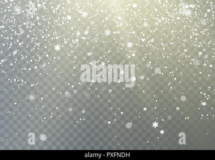 Winter pattern with crystallic snowflakes. Christmas background. Vector  Stock Vector Image & Art - Alamy