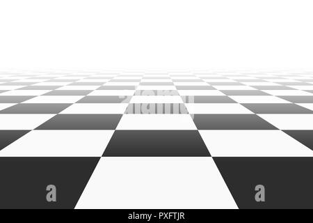 background with checkered surface in perspective view. vector illustration Stock Vector