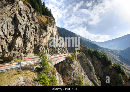 Transfagarasan mountain road Stock Photo