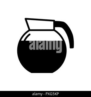 Coffee maker simple flat style vector icon Stock Vector Image & Art - Alamy