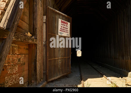Train tunnel Stock Photo