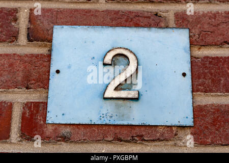 House numbers from France, Belguim, Sweden, Denmark, Finland and St Petersburg - concepts for designers and home owners. Stock Photo