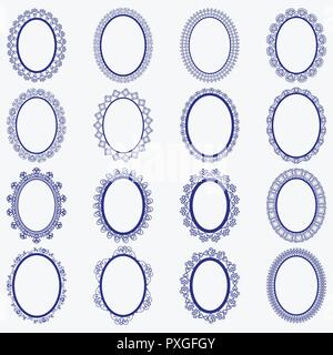 Elegant Lace Borders Frames laser cut Stock Vector