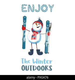 Fancy winter poster Stock Vector