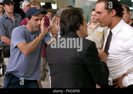 Das schnelle Geld aka. Two for the Money, USA 2005 Regie: D.J. Caruso, Director D.J. CARUSO, AL PACINO, MATTHEW MCCONAUGHEY on film location Stock Photo