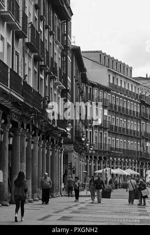 Golden Fountain in Valladolid, Castile and Leon, Spain, Europe Stock Photo