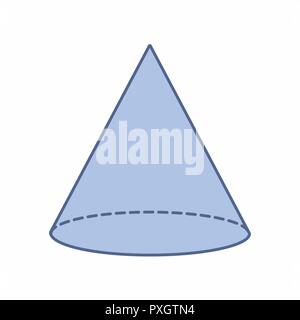 The illustration of an isolated cone on white background Stock Vector