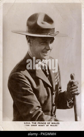 Edward, Prince of Wales as Chief Scout Stock Photo