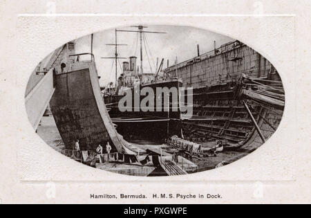 H M Dockyard, Bermuda - A Floating Dock Stock Photo
