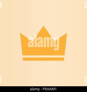 Crown icon. Vector illustration flat design Stock Vector