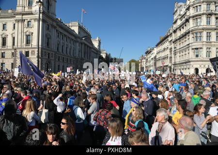 People's Vote March for the future, London 20th October 2018. Stock Photo