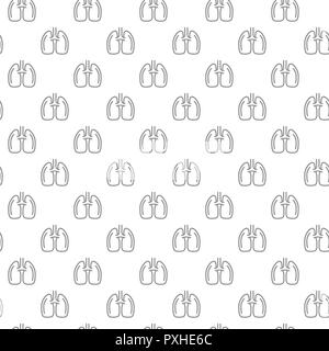 Thin line lungs icon on white background - Vector Stock Photo - Alamy