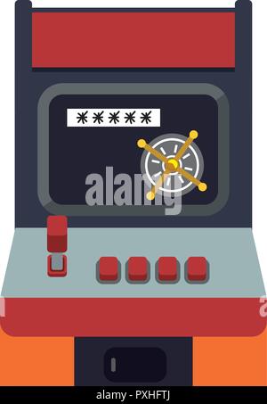 retro video game machine vector illustration design Stock Vector