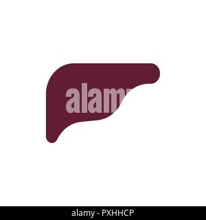Liver Internal organs Human anatomy. vector illustration Stock Vector