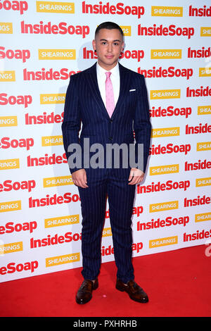 Shaheen Jafargholi attending the Inside Soap Awards 2018 held at 100 Wardour Street, Soho, London. Stock Photo