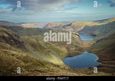 Small Water and Haweswater in The English Lake District Stock Photo