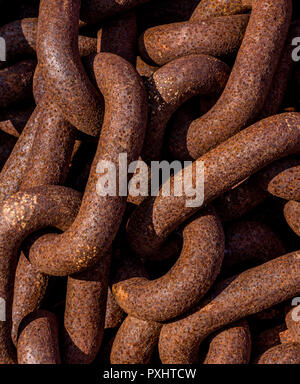 Rusty chains Stock Photo