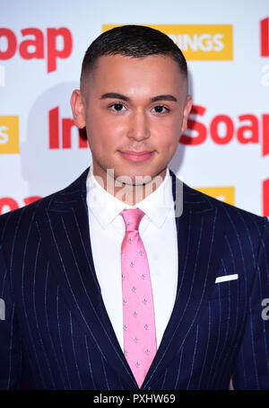 Shaheen Jafargholi attending the Inside Soap Awards 2018 held at 100 Wardour Street, Soho, London. Stock Photo