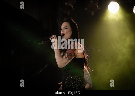 Finnish singer and songwriter, Tarja Turunen performing live on stage at Orion Live Club, Rome, Italy on 17 October 2018. Photo by Giuseppe Maffia Stock Photo