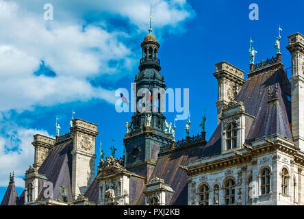 France Paris, Hotel de la Ville, detail Stock Photo