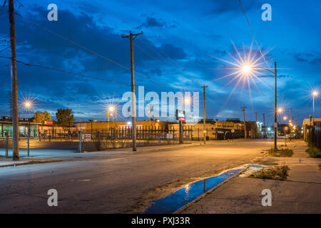 Industrial buildings in the West Town neighborhood Stock Photo