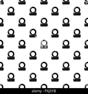 Paintball field tire barricade pattern vector seamless Stock Vector