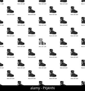 Mountaineer shoes pattern vector seamless Stock Vector