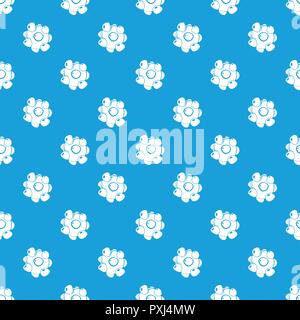 Coronavirus pattern vector seamless blue Stock Vector
