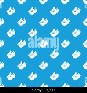 Vegetables food pattern vector seamless blue Stock Vector