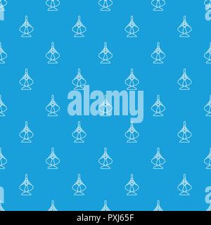 Excavator bucket pattern vector seamless blue Stock Vector