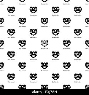 Block tandem pattern vector seamless Stock Vector