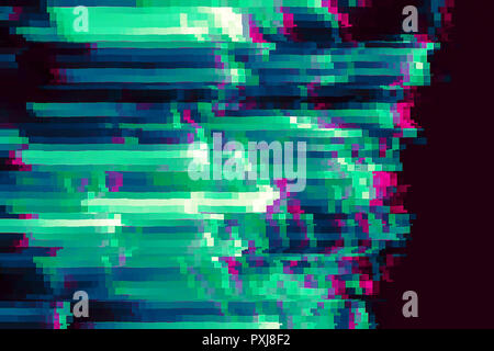 Colored noise with crazy directions of light. Modern, trendy digital abstract concept background, movement Stock Photo